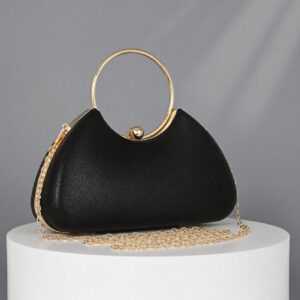 Sac embrayage de soirée en métal de luxe pour femme OpulAura, sac à main élégant pour soirées, embrayage formel brillant pour robes, convient aux occasions formelles comme les mariages, les galas, les anniversaires, demoiselles d'honneur, parfait pour les fêtes, les mariages, les dîners/banquets, s'assortissant avec les robes de fête, les robes de soirée et les robes à paillettes, parfaitement assorti avec les tenues du Nouvel An, excellemment assorti avec les robes de fête pour femmes, sacs de fête tendance, parfait pour les fêtes, les mariages, les galas, les dîners/banquets