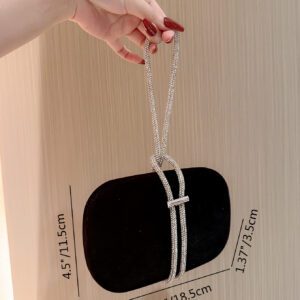 Sac Moonlit EveBag léger, baguette du soir décorée de diamants métalliques pour un look décontracté et professionnel, sac de soirée, sac de soirée en métal, sac glamour, élégant, exquis, silencieux de luxe avec des strass pour les soirées, les femmes, la mariée, parfait pour les fêtes et les dîners/banquets