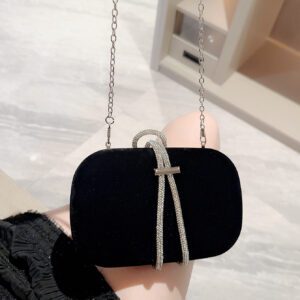 Sac Moonlit EveBag léger, baguette du soir décorée de diamants métalliques pour un look décontracté et professionnel, sac de soirée, sac de soirée en métal, sac glamour, élégant, exquis, silencieux de luxe avec des strass pour les soirées, les femmes, la mariée, parfait pour les fêtes et les dîners/banquets