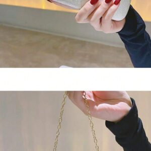 Sac de seau à décoration de strass, de style professionnel décontracté, léger, de conception à cordon coulissant. Sac transparent aux faux perles. Sac de soirée, de dîner, glamour, élégant, raffiné, de luxe discret aux strass, parfait pour les soirées, les dîners/banquets, les tenues de fête de Noël. Convient aux femmes, aux jeunes filles, aux mariées.