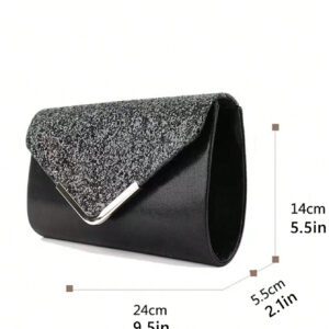 Sac seau léger, d'affaires et décontracté avec décoration de strass, design à cordon coulissant mini, sac transparent avec fausses perles. Sac de soirée glamour, élégant, exquis, de luxe discret avec strass, parfait pour les fêtes, les dîners/banquets, les robes de fête de Noël pour les femmes, les jeunes filles, les mariées.