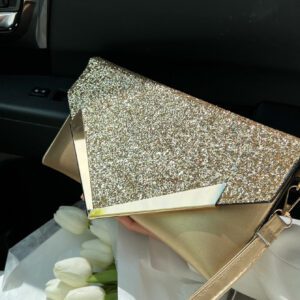 Sac Carré À Rabat En Paillettes De Luxe, Élégant, Exquis, Luxueux, Brillant Et Orné De Bijoux En Métal Pour Sac De Soirée, De Dîner Pour Fille De Fête, Femme, Mariée. Parfait Pour Les Soirées, Les Mariages, Les Bals, Les Dîners/banquets