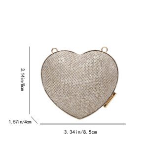 Sac à dos à la mode avec chaîne et mini sac de soirée en forme de cœur. Les meilleurs cadeaux de Saint-Valentin pour petite amie, femme et femme. Parfait pour le shopping, la Saint-Valentin au quotidien, sac à main à la mode en forme de cœur, parfaitement assorti à la robe de Saint-Valentin