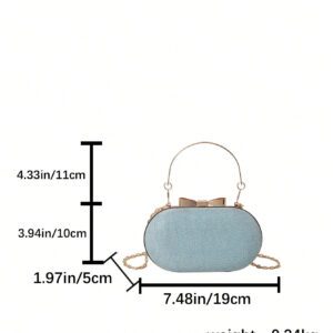 Sac de soirée doré portable glamour et pailleté en métal miniature pour femmes. Sac à main élégant pour mariage, porté à l'épaule