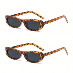 1pc Women's Simple Oval Frame Fashion Glasses, European And American Retro Casual Outdoor Fashion Stylish Versatile Street Style Decoration Eyewear, Suitable For Daily Use And Travel Beach Accessories For Women Glasses Shades