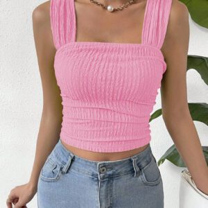 SHEIN ChicEase Solid Crop Tank Top