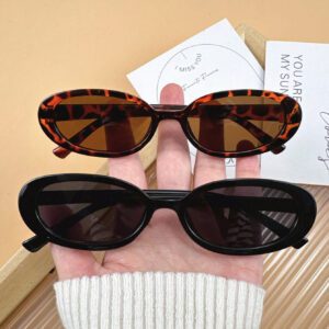 2 pièces Lunettes de vue ovales en plastique classiques pour femmes. Cadeau pour vacances, vacances tropicales à la plage, activités de plein air, sorties casuals, accessoires de plage