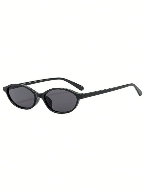 1 pièce Nouvelle paire de lunettes de mode vintage ovale à petite monture pour femmes, lunettes haut de gamme unisexes pour la photographie de rue, la plage et les tenues décontractées d'automne/hiver, idéal comme cadeau – Image 11