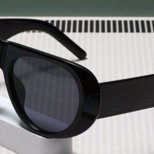1 pièce Lunettes de mode rondes en plastique pour femmes, convenant pour les voyages, les fêtes, le filtrage de la lumière nuisible, le cyclisme et les activités quotidiennes. Accessoires de plage pour femmes. Lunettes de soleil tendance. Basiques pour tenues femmes automne hiver. Cadeaux décontractés pour le travail.
