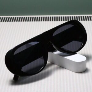 1 pièce Lunettes de mode rondes en plastique pour femmes, convenant pour les voyages, les fêtes, le filtrage de la lumière nuisible, le cyclisme et les activités quotidiennes. Accessoires de plage pour femmes. Lunettes de soleil tendance. Basiques pour tenues femmes automne hiver. Cadeaux décontractés pour le travail.