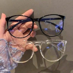 1/2 paire de lunettes anti-bleues pour femmes afin de prévenir la fatigue visuelle, regarder l'ordinateur, la télévision, jouer à des jeux et regarder les téléphones portables. Lunettes de mode à verres transparents pour prendre soin des yeux, lunettes anti-lumière bleue pour femmes