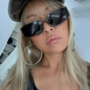 1 pièce Lunettes de mode rétro style Y2K en métal creux enveloppantes. Des lunettes pour un usage extérieur et quotidien
