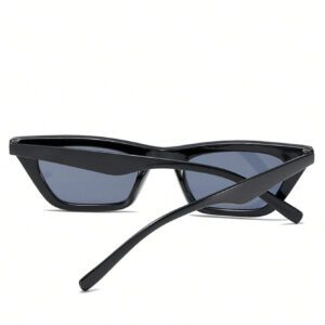 1 pièce Lunettes de mode femme style coréen, petit cadre unique, lunettes de soleil chat, accessoires de plage. Tenue de base pour femme en automne-hiver, casual chic, cadeau