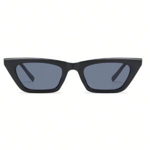 1 pièce Lunettes de mode femme style coréen, petit cadre unique, lunettes de soleil chat, accessoires de plage. Tenue de base pour femme en automne-hiver, casual chic, cadeau