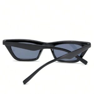 1 pièce Lunettes de mode femme style coréen, petit cadre unique, lunettes de soleil chat, accessoires de plage. Tenue de base pour femme en automne-hiver, casual chic, cadeau