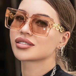 Lunettes de soleil surdimensionnées femmes Y2K, mode vintage classique, décoration, protection UV pour utilisation extérieure, voyage, plage, vacances. Accessoires de plage pour femmes, lunettes de soleil, lunettes de soleil teintées