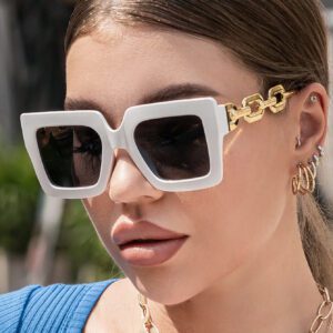 Lunettes de soleil surdimensionnées femmes Y2K, mode vintage classique, décoration, protection UV pour utilisation extérieure, voyage, plage, vacances. Accessoires de plage pour femmes, lunettes de soleil, lunettes de soleil teintées