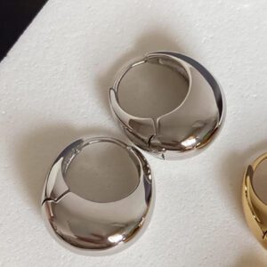 1 paire Clip Français Personnalisé Vintage Minimaliste Cuivre Dames' Oreille