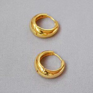1 paire Clip Français Personnalisé Vintage Minimaliste Cuivre Dames' Oreille