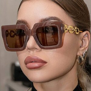 Lunettes de soleil surdimensionnées femmes Y2K, mode vintage classique, décoration, protection UV pour utilisation extérieure, voyage, plage, vacances. Accessoires de plage pour femmes, lunettes de soleil, lunettes de soleil teintées