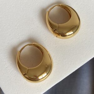 1 paire Clip Français Personnalisé Vintage Minimaliste Cuivre Dames' Oreille