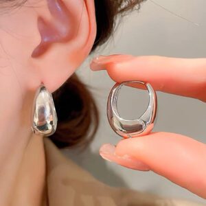 1 paire Clip Français Personnalisé Vintage Minimaliste Cuivre Dames' Oreille