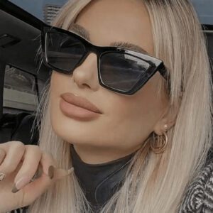 1 pièce Lunettes mode streetwear Y2K à encadrement carré pour femmes. Accessoire de base pour tenues féminines d'automne/hiver, de casual chic à affaires. Cadeau idéal.