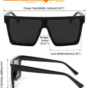 1 pièce Lunettes de mode à large monture pour femmes, lunettes amincissantes de haute qualité, accessoires de plage pour femmes