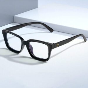 1 pièce Lunettes de lecture à monture carrée avec verres transparents. Accessoires pour lunettes anti-lumière bleue pour femmes et hommes, idéales pour la lecture, le jeu, la télévision et l'ordinateur