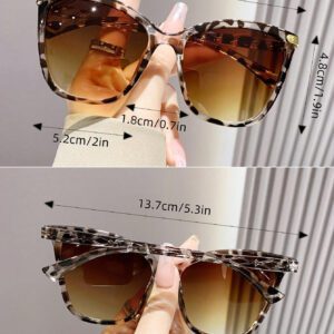 Lunettes de soleil style œil de chat vintage pour femmes, grand cadre plastique mode classique décorative extérieure voyage plage vacances anti-UV lunettes de soleil accessoires de plage pour femmes lunettes de soleil lunettes de soleil nuances