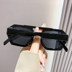 Lunettes de soleil unisexes en plastique de style vintage de pilote, décoration classique à la mode, convenant aux voyages extérieurs, à la plage ou aux vacances, lunettes de protection UV, accessoires de plage pour femmes, lunettes de soleil, abat-jour
