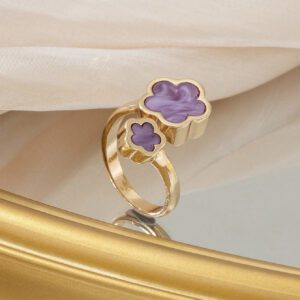1 Bague En Métal Ouverte Douce Et Élégante Pour Femmes, Réglable, Cadeau De Saint-valentin
