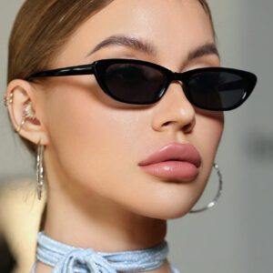 1 paire de lunettes de soleil de plage ovales unisexes, pour l'extérieur, les voyages, les festivals de musique