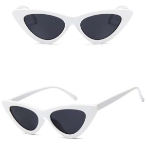 1 pièce Lunettes de mode de style européen et américain, lunettes de chat à œil de chat vintage, lunettes de mode à petit cadre, accessoires de plage pour femmes, lunettes de soleil tendance, tenues d'automne et d'hiver pour femmes, cadeaux de style décontracté chic