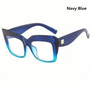 surdimensionnées à monture chat en acrylique transparent avec verres dégradés de couleur gelée. Accessoires de lunettes décoratives pour fête et bal des finissants. Lunettes anti-lumière bleue pour femmes