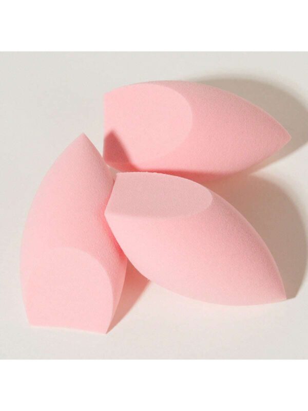 3 pièces Lot d'éponges de maquillage réutilisables sèches et humides, applicateur cosmétique doux pour poudre, liquide, fixation du maquillage, convient aux hommes et aux femmes, indispensable portable pour la vie quotidienne et les voyages