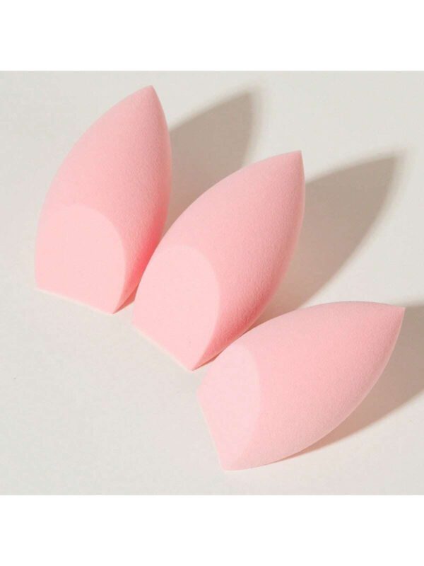 3 pièces Lot d'éponges de maquillage réutilisables sèches et humides, applicateur cosmétique doux pour poudre, liquide, fixation du maquillage, convient aux hommes et aux femmes, indispensable portable pour la vie quotidienne et les voyages – Image 9