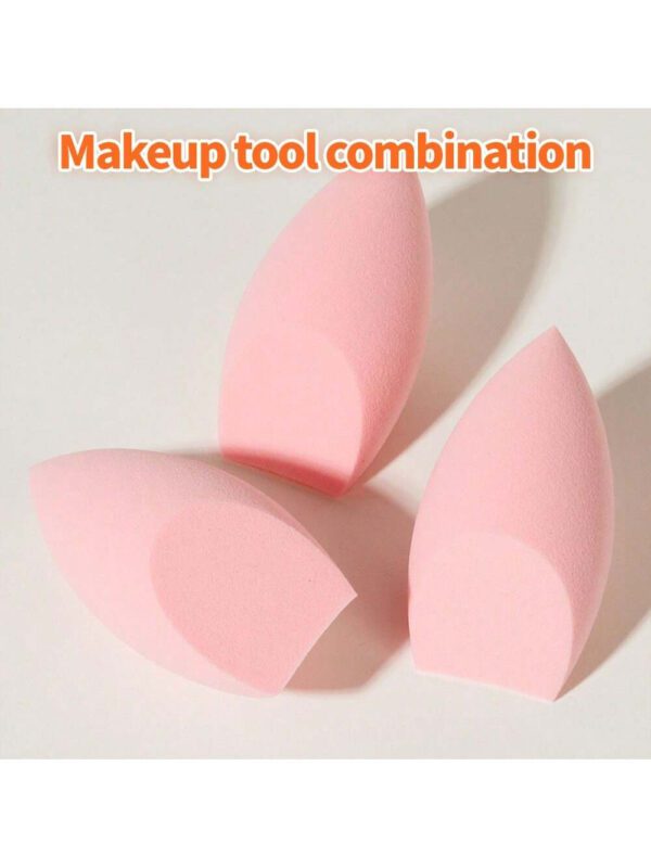 3 pièces Lot d'éponges de maquillage réutilisables sèches et humides, applicateur cosmétique doux pour poudre, liquide, fixation du maquillage, convient aux hommes et aux femmes, indispensable portable pour la vie quotidienne et les voyages – Image 16