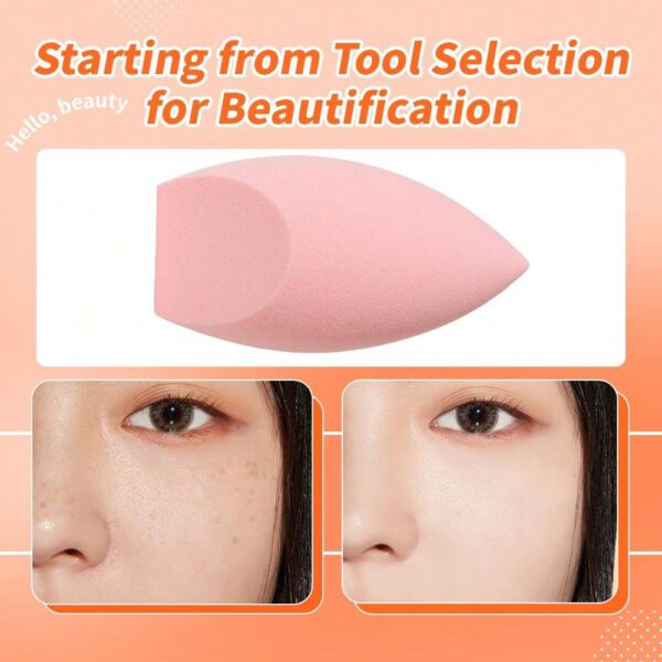 3 pièces Lot d'éponges de maquillage réutilisables sèches et humides, applicateur cosmétique doux pour poudre, liquide, fixation du maquillage, convient aux hommes et aux femmes, indispensable portable pour la vie quotidienne et les voyages – Image 19