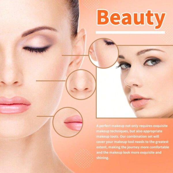 3 pièces Lot d'éponges de maquillage réutilisables sèches et humides, applicateur cosmétique doux pour poudre, liquide, fixation du maquillage, convient aux hommes et aux femmes, indispensable portable pour la vie quotidienne et les voyages – Image 21