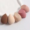 Ensemble de 5 éponges de maquillage, éponge de beauté de mélange de fond de teint pour liquide, crème et poudre, éponge de cosmétique multi-colorée, crème de maquillage de fond de teint à double usage sèche et humide sans latex, convient à tous les types de peau. – Image 2