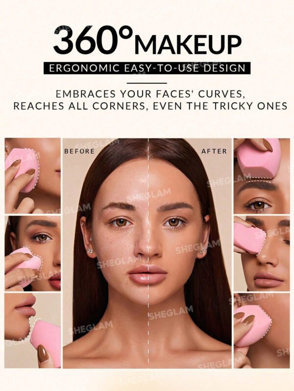 SHEGLAM À Multiples Faces Maquillage Doux Maquillage Mixeur Pour Fond De Teint Highlighter Contouring MéLange SéChage Rapide Beauté Outil De Maquillage     NoëL Cadeau De NoëL Hiver Thanksgiving DéCoration De NoëL Maquillage FÊTe Plage Voyage Vacances Rose Y445K Saint-Valentin DéCor Amour Cadeau Hiver Maquillage FÊTe Plage Voyage Vacances Rose Y2K Promos Offres Camping ExtéRieur PréSent Rose Mode Fille Nouvelle AnnéE CosméTique Cosplayer Meilleur Voyage FêTes Couleur Fantaisie Campus éCole Charme Ambiance Cny Nouvel An Chinois – Image 6
