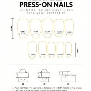 30 pièces de faux ongles en forme de cercueil courts, avec des paillettes de diamant contrastantes dans un style doux et cool japonais et coréen pour les femmes. Des ongles à la mode et tendance, assortis à 1 pièce de colle gélifiée et 1 pièce de bande de frottement. Convient pour les fêtes, les danses et le port quotidien décontracté des femmes. Détachables et réutilisables.