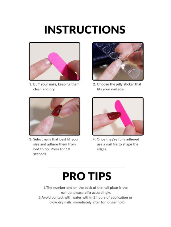 Améliorez instantanément votre look avec 24 pièces de faux ongles style français en forme de cercueil long avec bordure bleue motif coeur, un lime à ongles et une feuille de ruban adhésif pour ongles. Fournitures d'ongles – Image 7