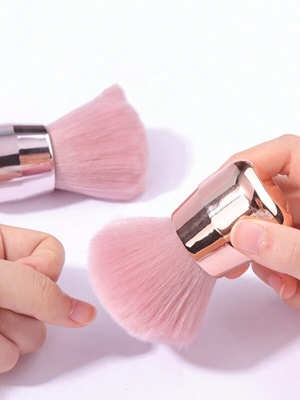 1 Pièce Pinceau De Maquillage Blush En Poudre À Tête Champignon Multifonctionnel Pour Le Réglage Et Le Contouring – Image 2