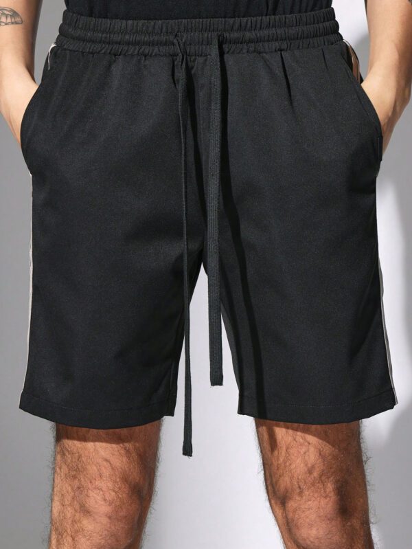 SUMWON Short ajusté avec bande latérale et cordon de serrage – Image 7