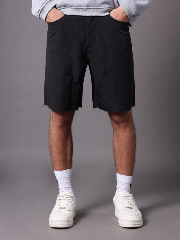 SUMWON Short bermuda à bord brut en nylon pour charpentier – Image 2