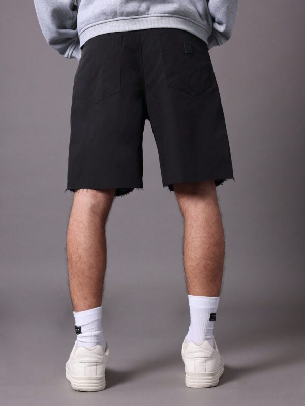 SUMWON Short bermuda à bord brut en nylon pour charpentier – Image 4