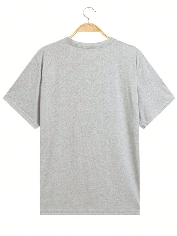 T-shirt décontracté à col rond et manches courtes avec motif graphique pour homme, port quotidien – Image 8