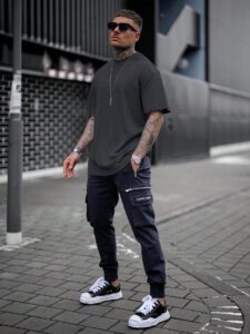 Homme T-shirt Unicolore – Image 10